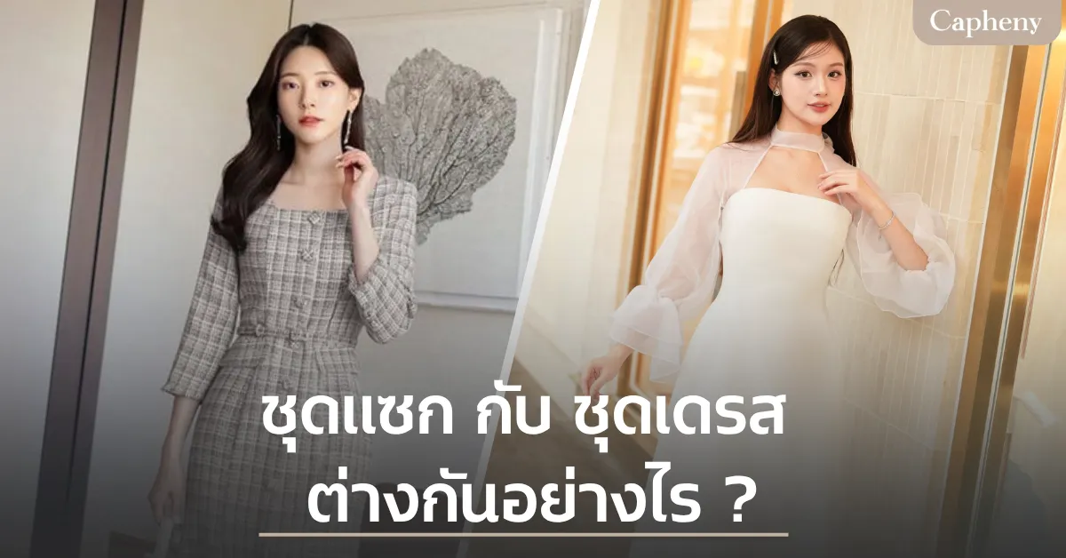 ชุดแซก กับ ชุดเดรส ต่างกันอย่างไร ?