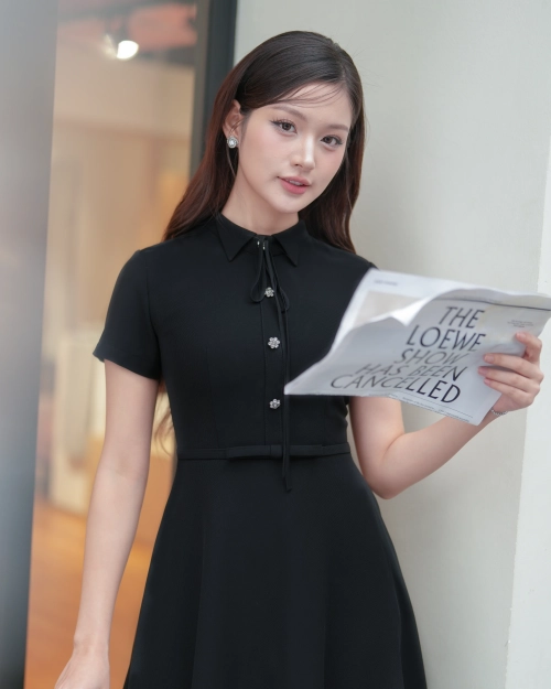 simple elegant formal black dress A-line Black Satin Straps Long Formal Dress, Black Simple Prom Dress –  Denver Dresses