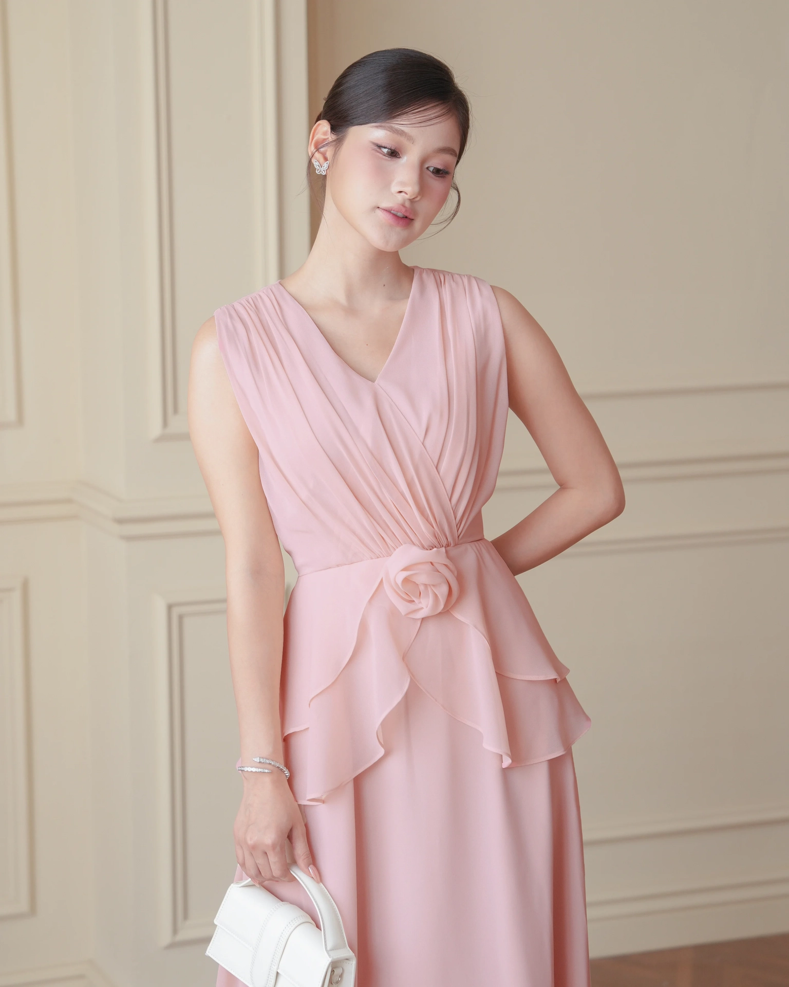 Pink Amily Tiered Dress C102514 (1)