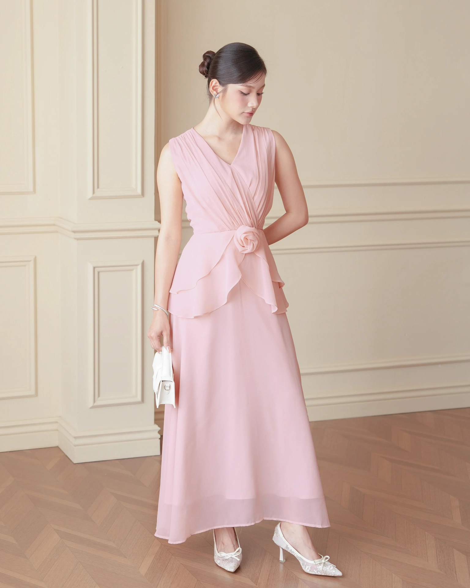 Pink Amily Tiered Dress C102514 (2)