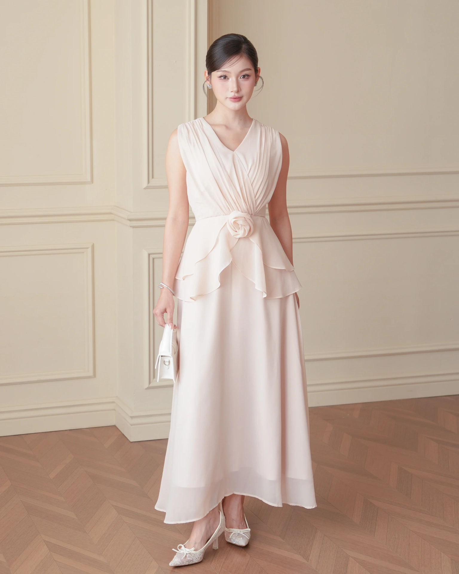 White Amily Tiered Dress C102514 (2)