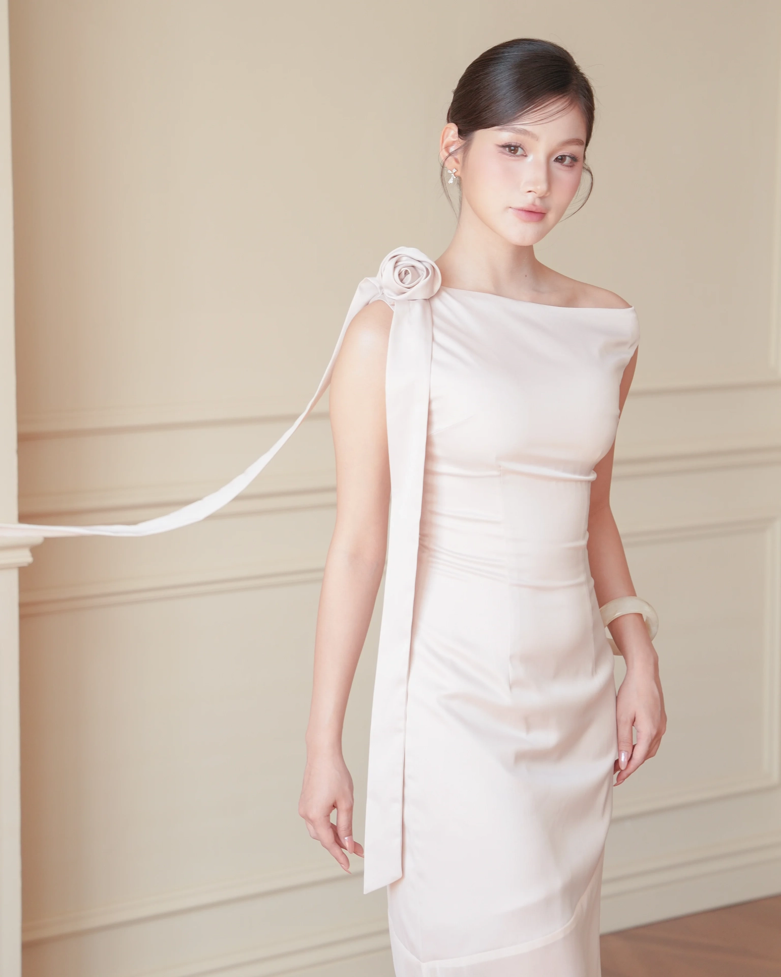 White Iris Asymmetric Dress C102512 (4)
