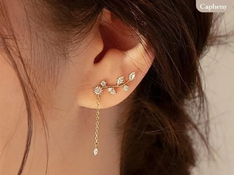 ต่างหูแบบติดประดับ (Ear Climber / Crawler) ต่างหูแบบติดประดับ (Ear Climber / Crawler)
