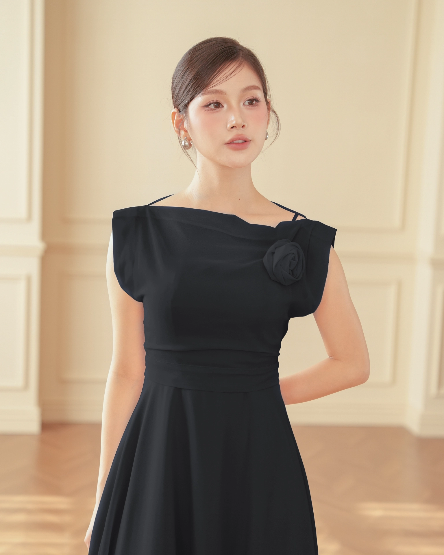 flared dresses Revival Maxi Silk Slip main image 0