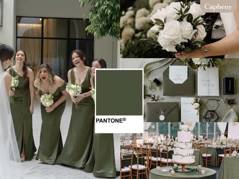 ธีมงานแต่งเอิร์ธโทน สีเขียวมะกอก (Olive)