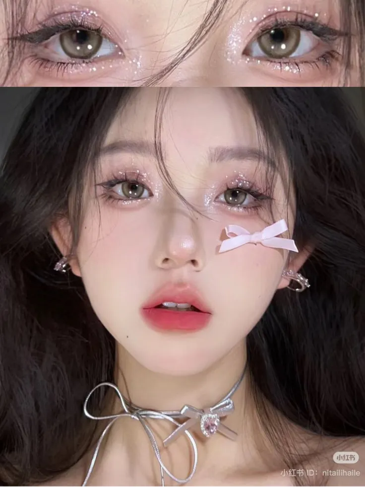 การแต่งตาโทนสีชมพู ลุคโต่วอิน แต่งหน้าสไตล์สาวจีน การแต่งหน้า ลุคโต่วอิน แต่งหน้าสไตล์สาวจีน โต่วอิน เมคอัพ Douyin Makeup