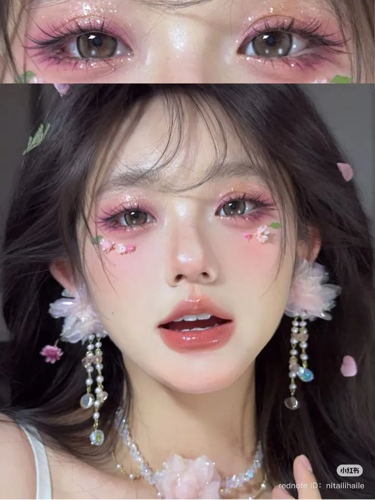 การแต่งตา นางเอกซีรีส์จีนย้อนยุค ลุคโต่วอิน แต่งหน้าสไตล์สาวจีน การแต่งหน้า ลุคโต่วอิน แต่งหน้าสไตล์สาวจีน โต่วอิน เมคอัพ Douyin Makeup