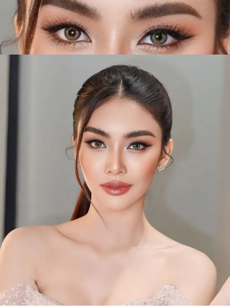 เทคนิคแต่งหน้า Thai Makeup แต่งตาโทนสีอุ่นเน้นความกลมโต เทคนิคแต่งหน้า Thai Makeup แต่งตาโทนสีอุ่นเน้นความกลมโต