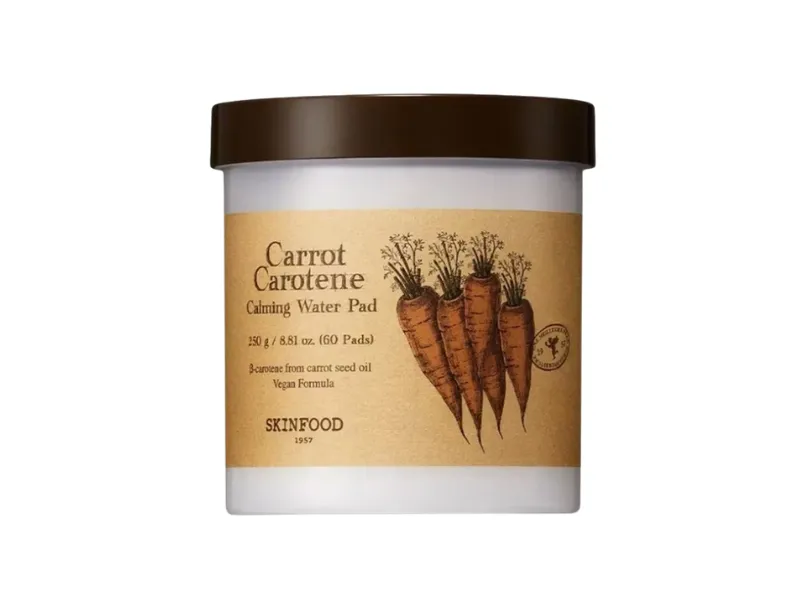 Skinfood Carrot Toner Pad ไอเท็มเตรียมผิวอิ่มน้ำสำหรับลุค Quiet Beauty Makeup